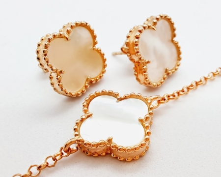 Серебряный комплект с позолотой