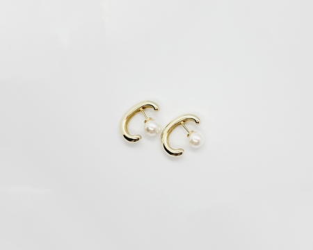 Серебряные серьги с позолотой