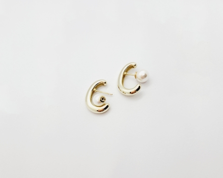 Серебряные серьги с позолотой