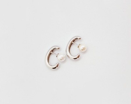 Серебряные серьги c с жемчугом